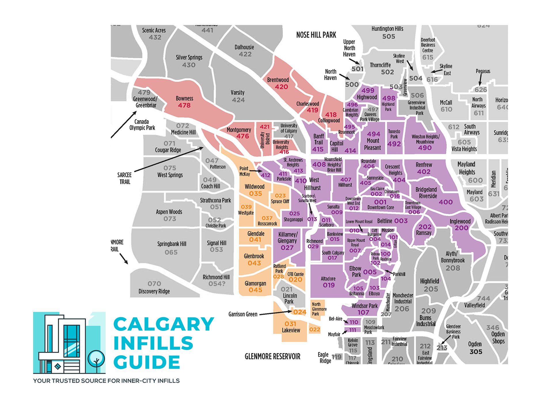 Calgary inner city infill communities