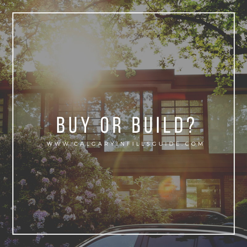 Buy vs build new infill